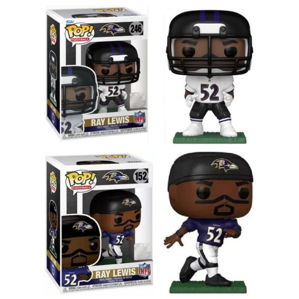 Ray Lewis (Baltimore Ravens) NFL Funko Pop! Combo (2)